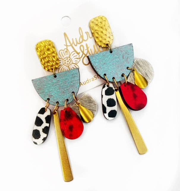 Colorful Bold Boho Charm Fall Statement Earring