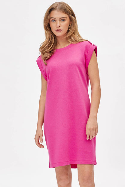 Cap Sleeve Scuba Modal A-Line Dress TRV-RETREAT