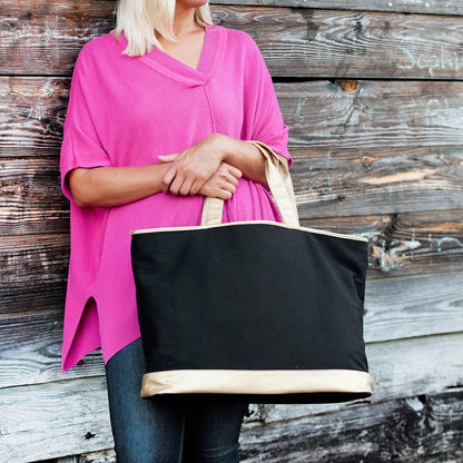 Black Cabana Tote
