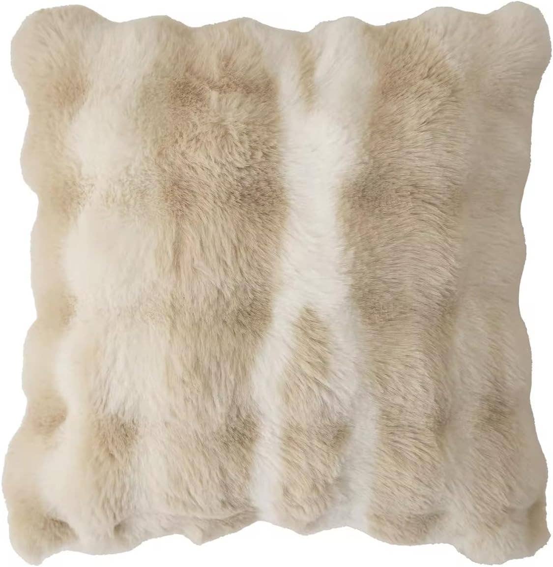 Elegant Faux Fur Throw Pillow