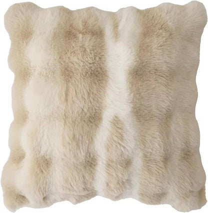 Elegant Faux Fur Throw Pillow