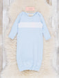 Classic Baby Blue Striped Gown