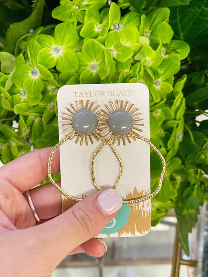 Colorful Sunburst Hoops