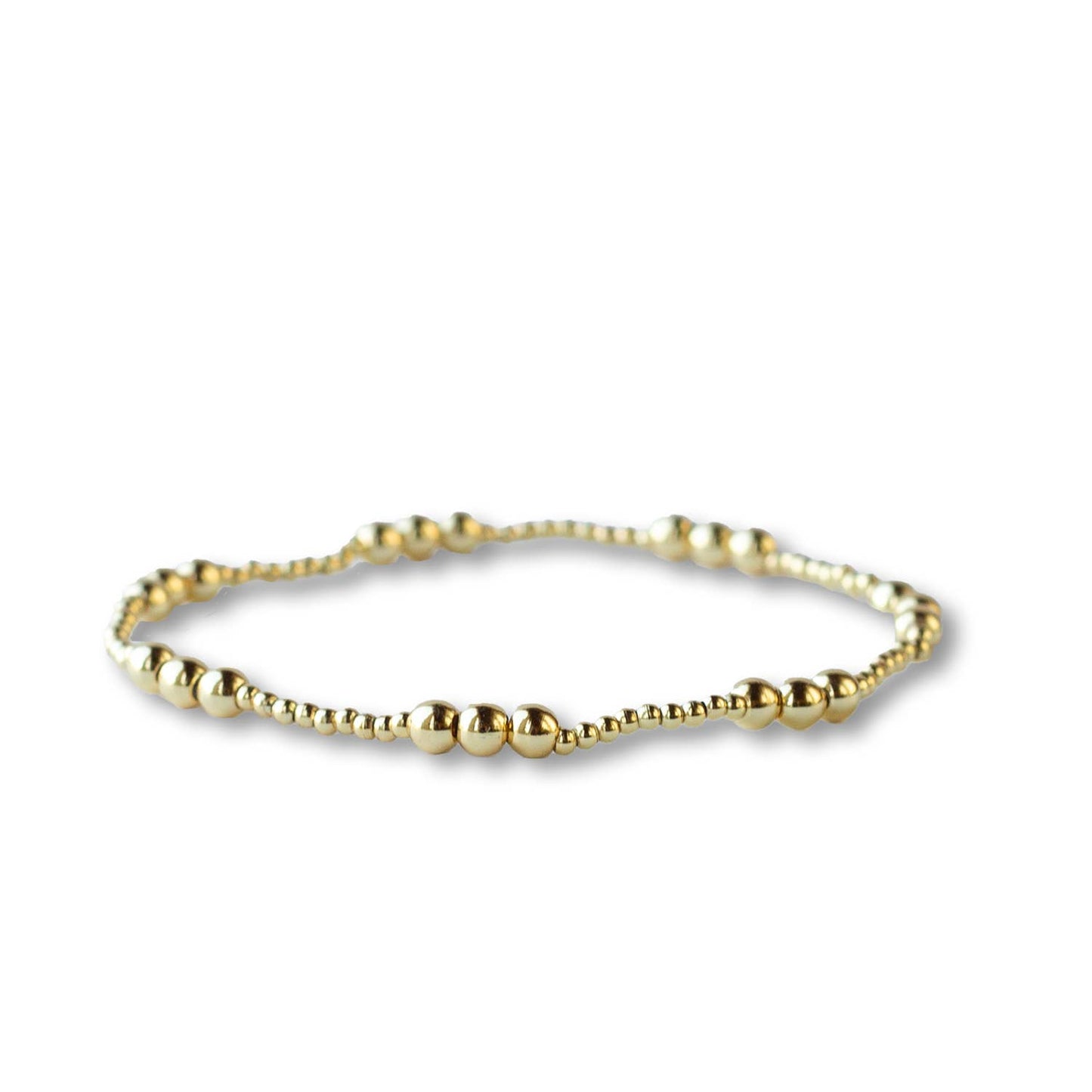 Product Pack - Gold Beaded Stretch Bracelet - 30 Bracelets