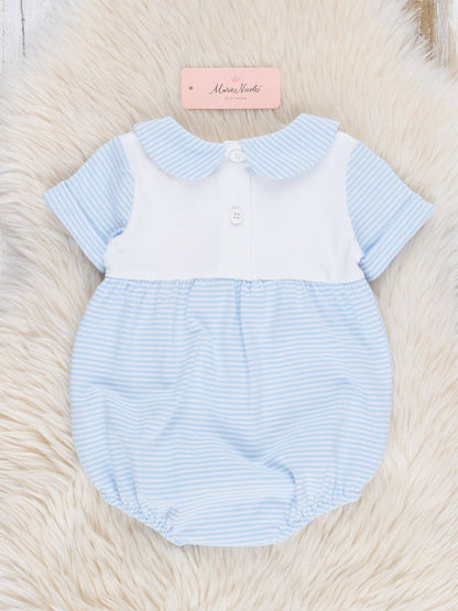 Classic Baby Blue Striped Bubble