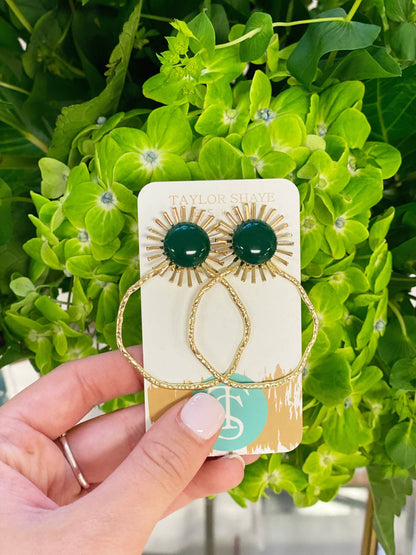 Colorful Sunburst Hoops