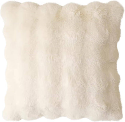 Elegant Faux Fur Throw Pillow