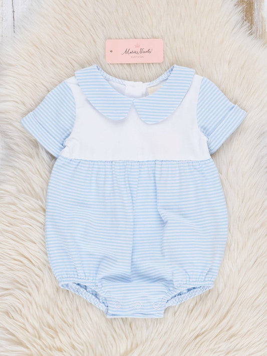Classic Baby Blue Striped Bubble