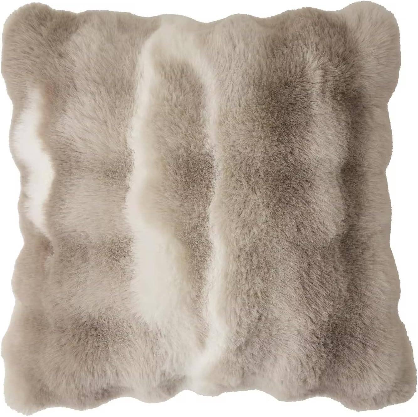 Elegant Faux Fur Throw Pillow