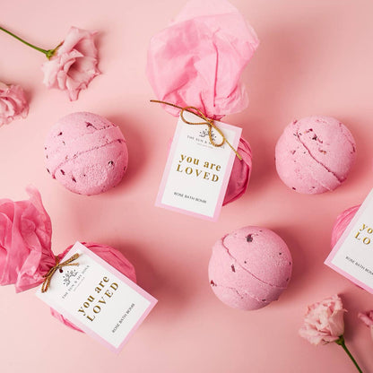Self Love Rose Bath Bomb Gift⎜You Are Loved Luxury Bath Bomb