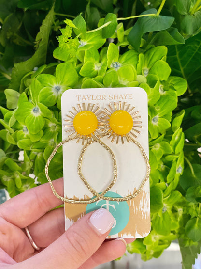 Colorful Sunburst Hoops