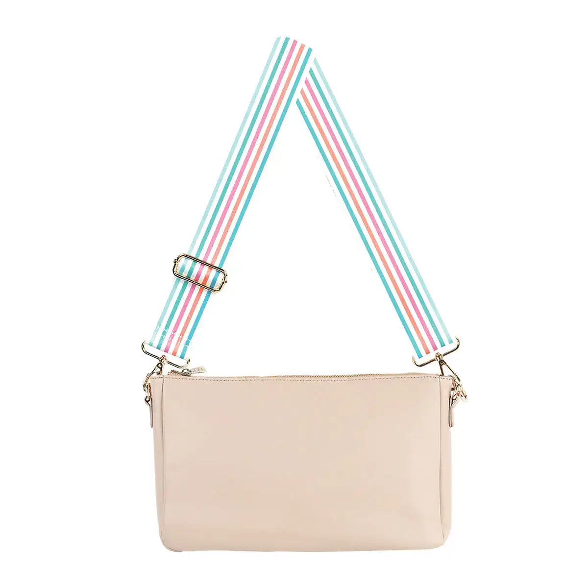 Tan Hadley Purse with Accent Crossbody Strap