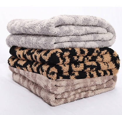 Leopard Pattern Ultra-Soft 50x60 Inch Throw Blanket