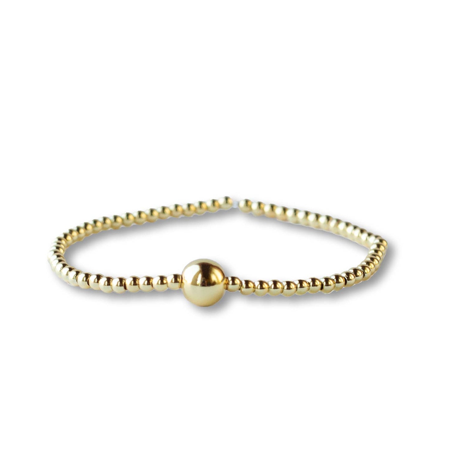 Product Pack - Gold Beaded Stretch Bracelet - 30 Bracelets