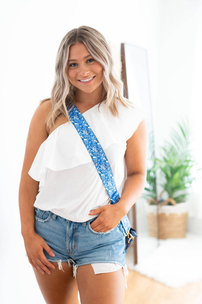 Tan Hadley Purse with Accent Crossbody Strap