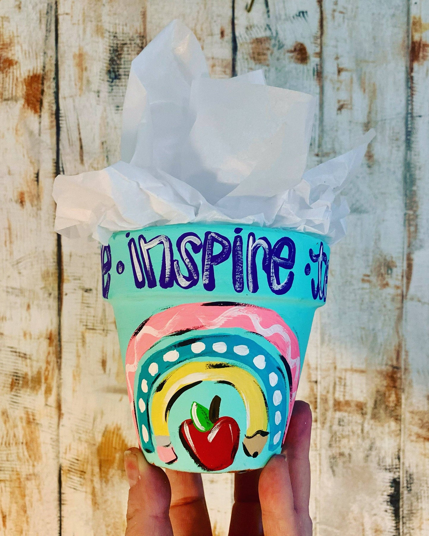 Teacher small flower pot 5”