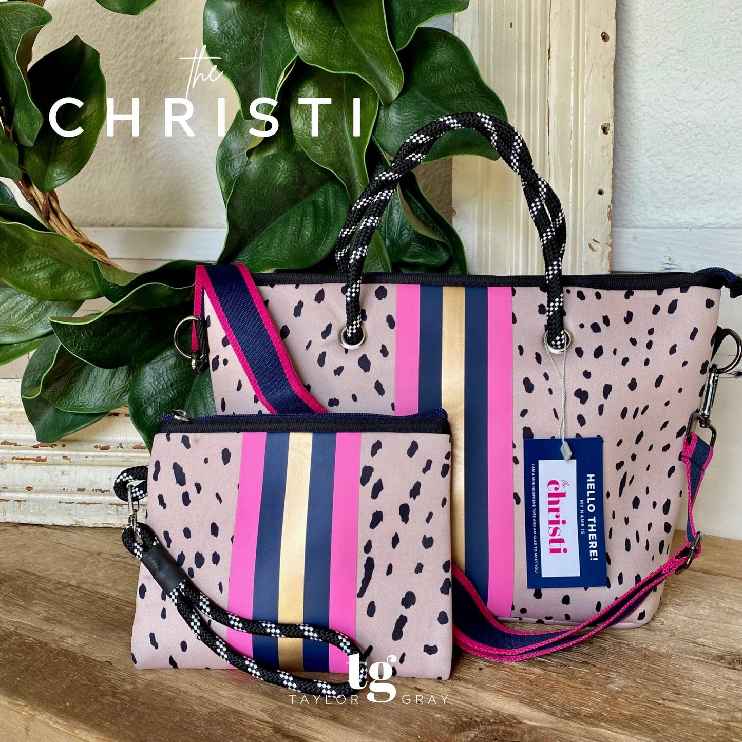 The Christi Mini Neoprene Tote and Wristlet | shoptaylorgray