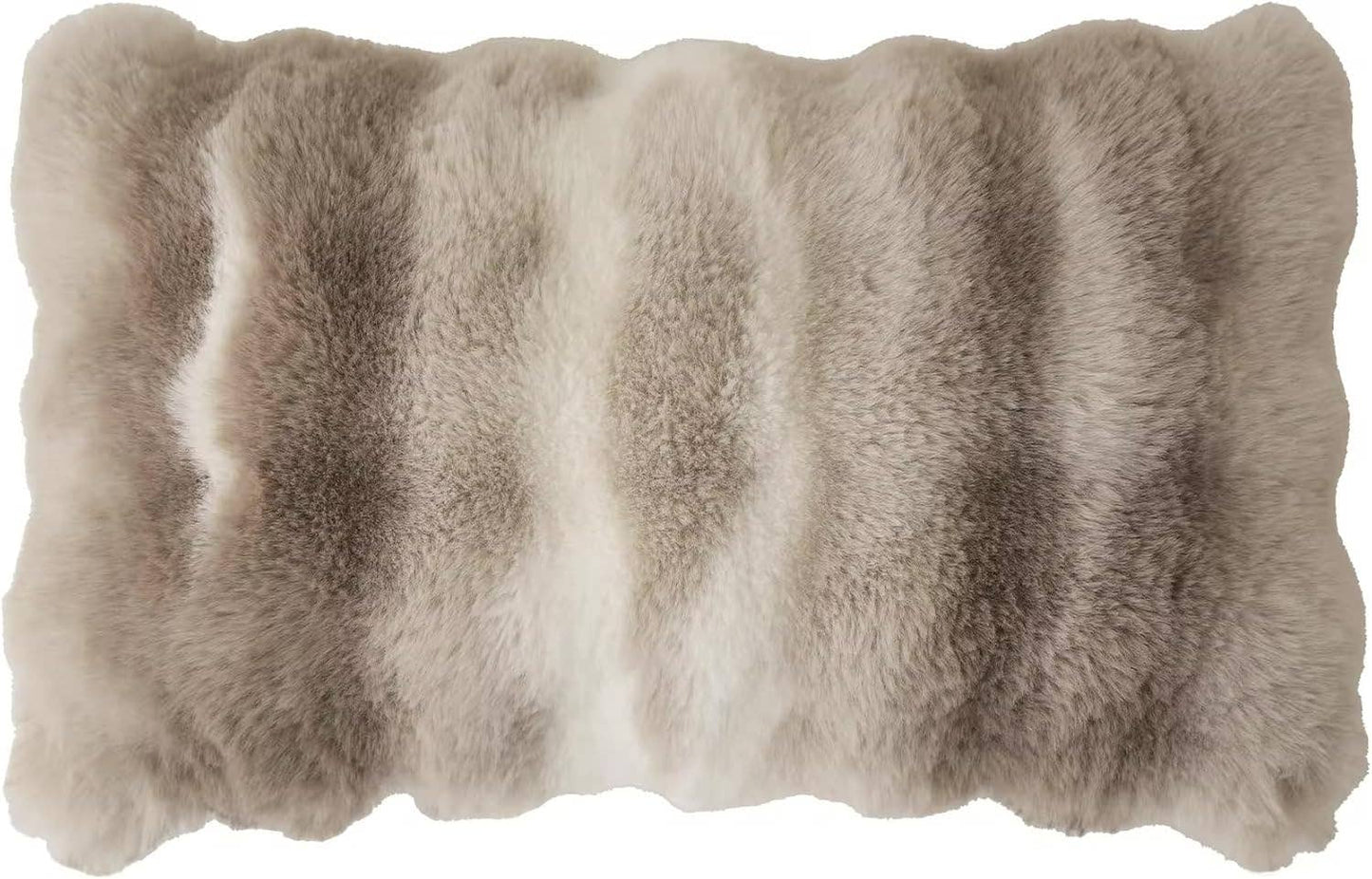 Elegant Faux Fur Throw Pillow