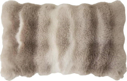 Elegant Faux Fur Throw Pillow
