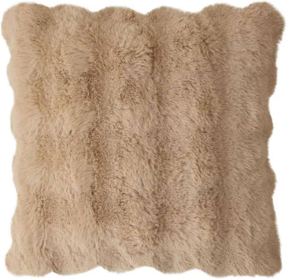 Elegant Faux Fur Throw Pillow