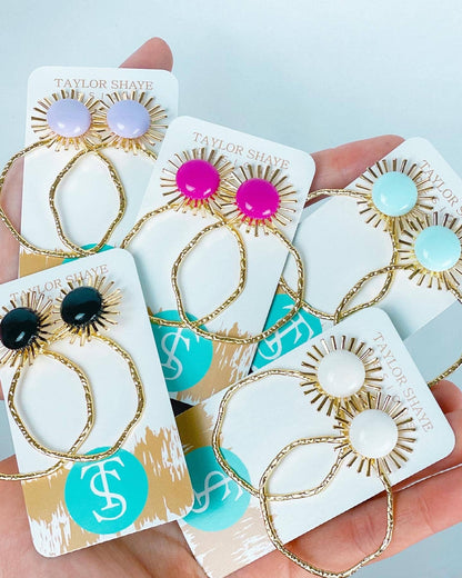 Colorful Sunburst Hoops