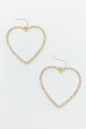 My Precious Heart Earrings, Gold
