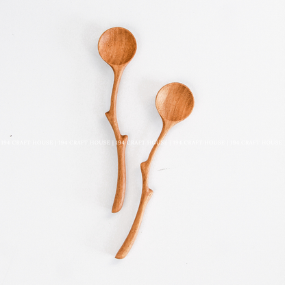 Branch Tree Wooden Spoon - Kitchen Serving Utensils