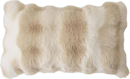 Elegant Faux Fur Throw Pillow