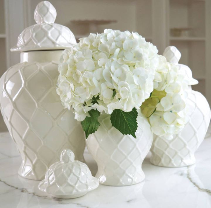 8 Oak Lane Large Textured Ginger Jar - Pink