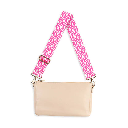 Tan Hadley Purse with Accent Crossbody Strap