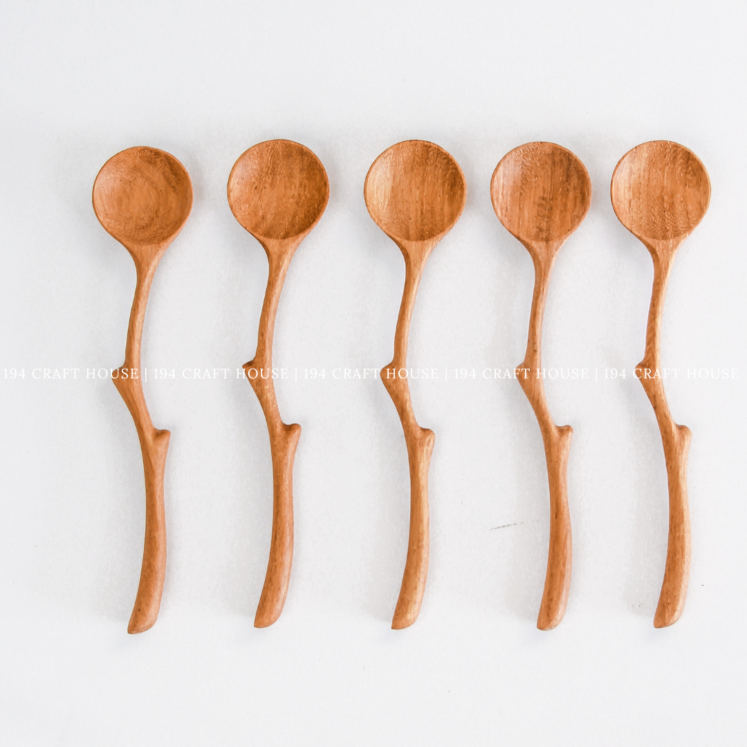 Branch Tree Wooden Spoon - Kitchen Serving Utensils