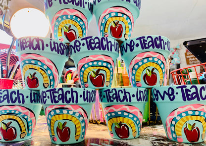 Teacher small flower pot 5”