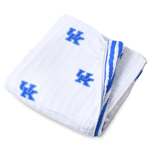 University of Kentucky Toddler Muslin Four Layer Blanket