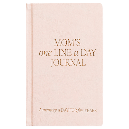 Mom's One Line A Day Leather Journal - Mother's Day Gifts