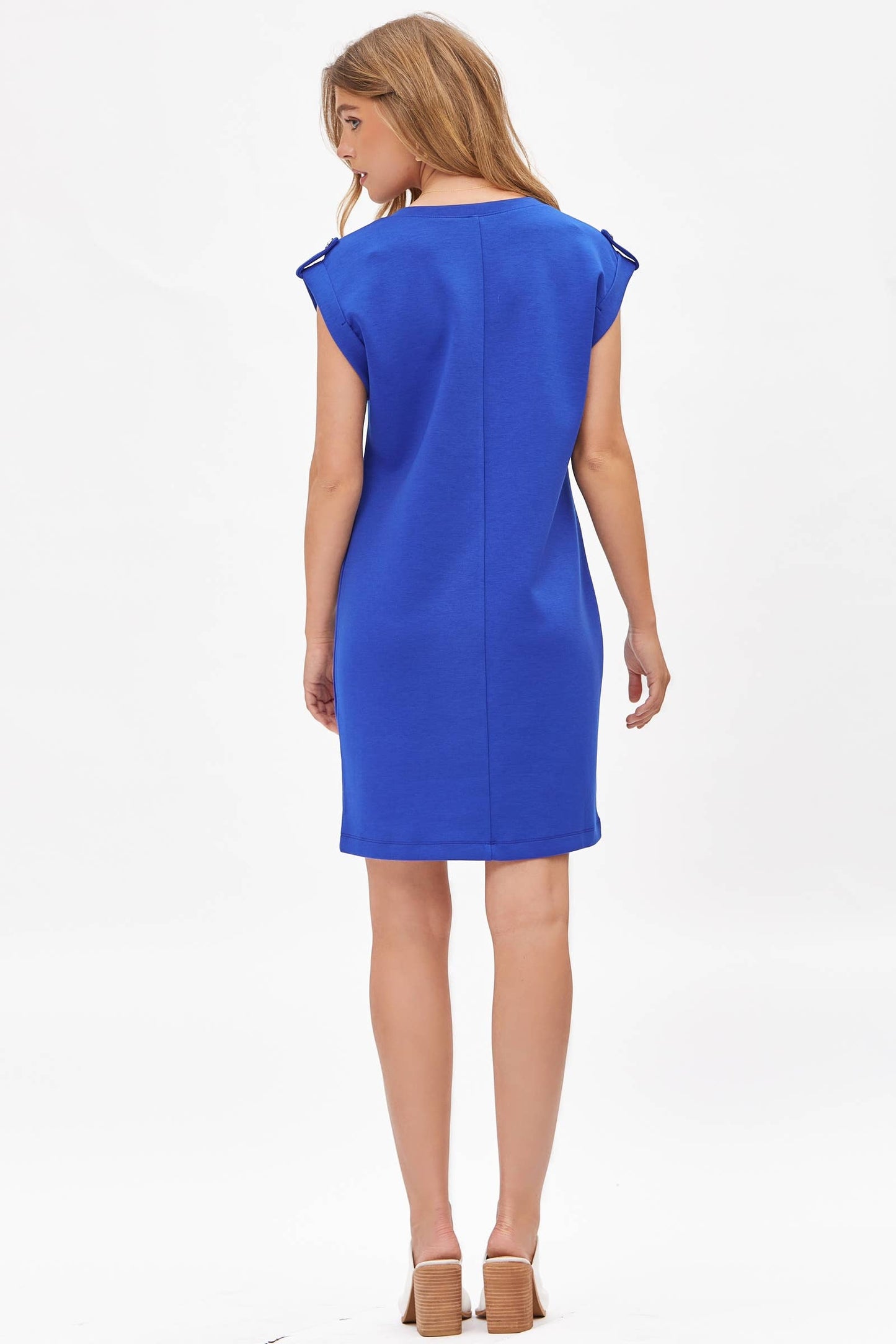 Cap Sleeve Scuba Modal A-Line Dress TRV-RETREAT