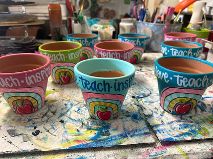 Teacher small flower pot 5”