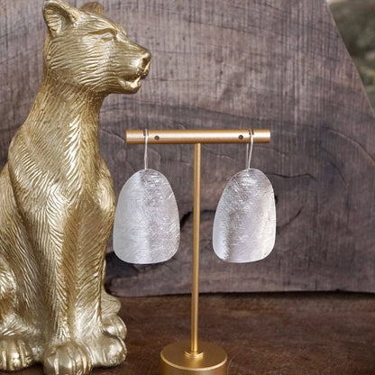 Minimal statement earrings - silver gold