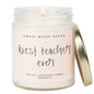 Best Teacher Ever 9 oz Soy Candle - Home Decor & Gifts
