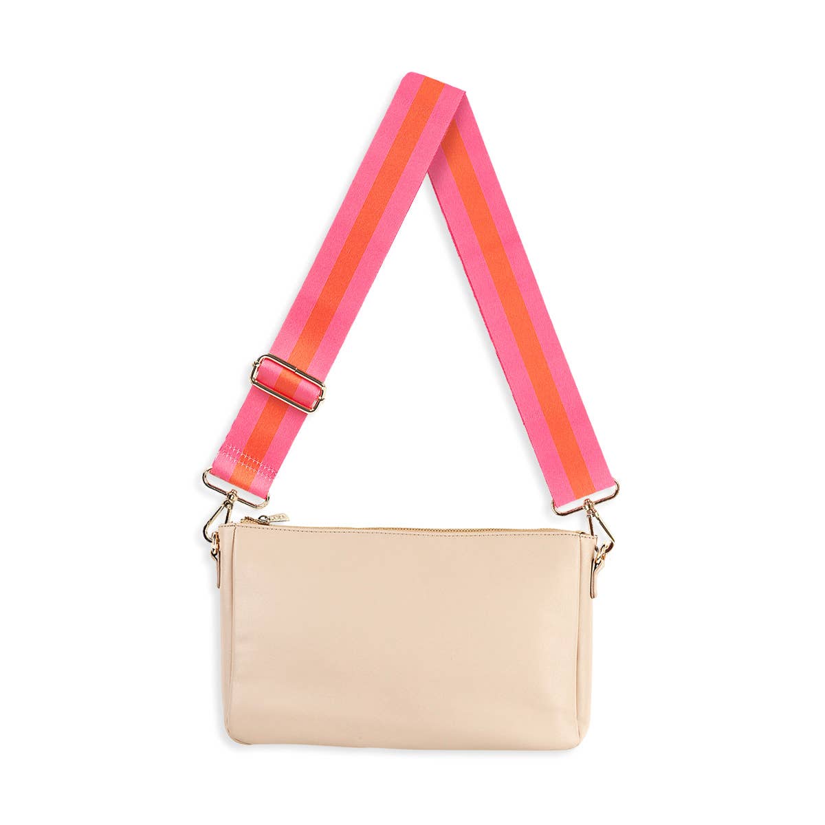 Tan Hadley Purse with Accent Crossbody Strap