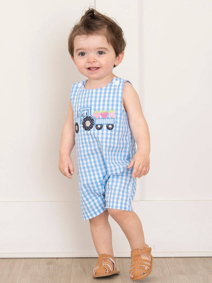 Gingham Embroidered Fruit Truck Johnny