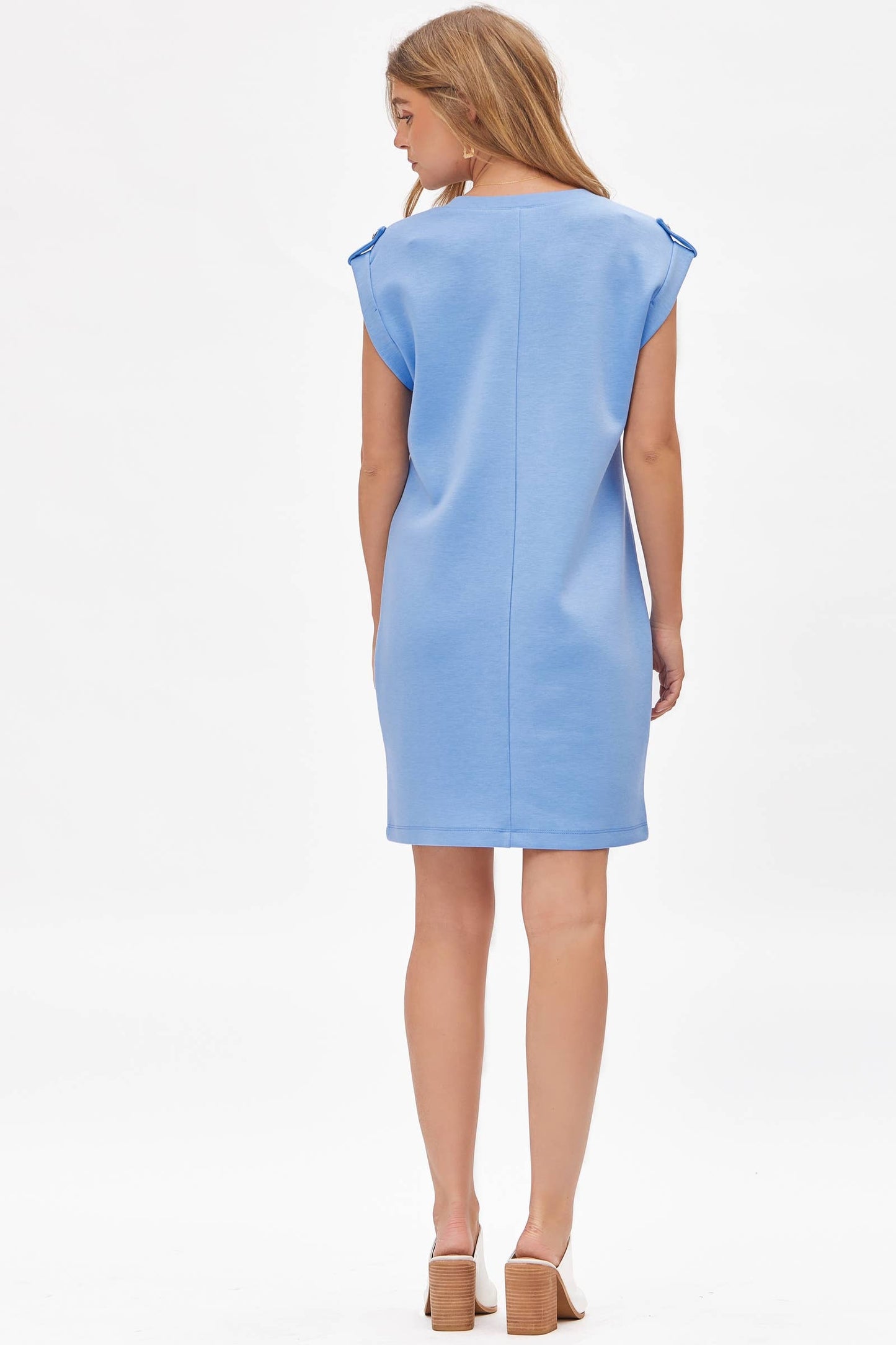 Cap Sleeve Scuba Modal A-Line Dress TRV-RETREAT