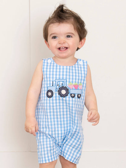 Gingham Embroidered Fruit Truck Johnny