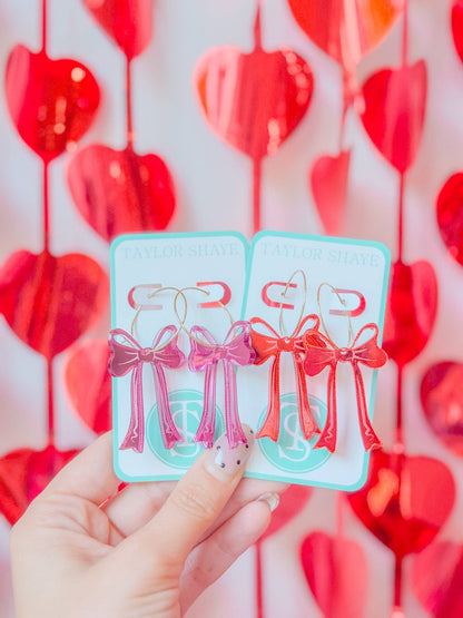 Lovie Bow Hoops