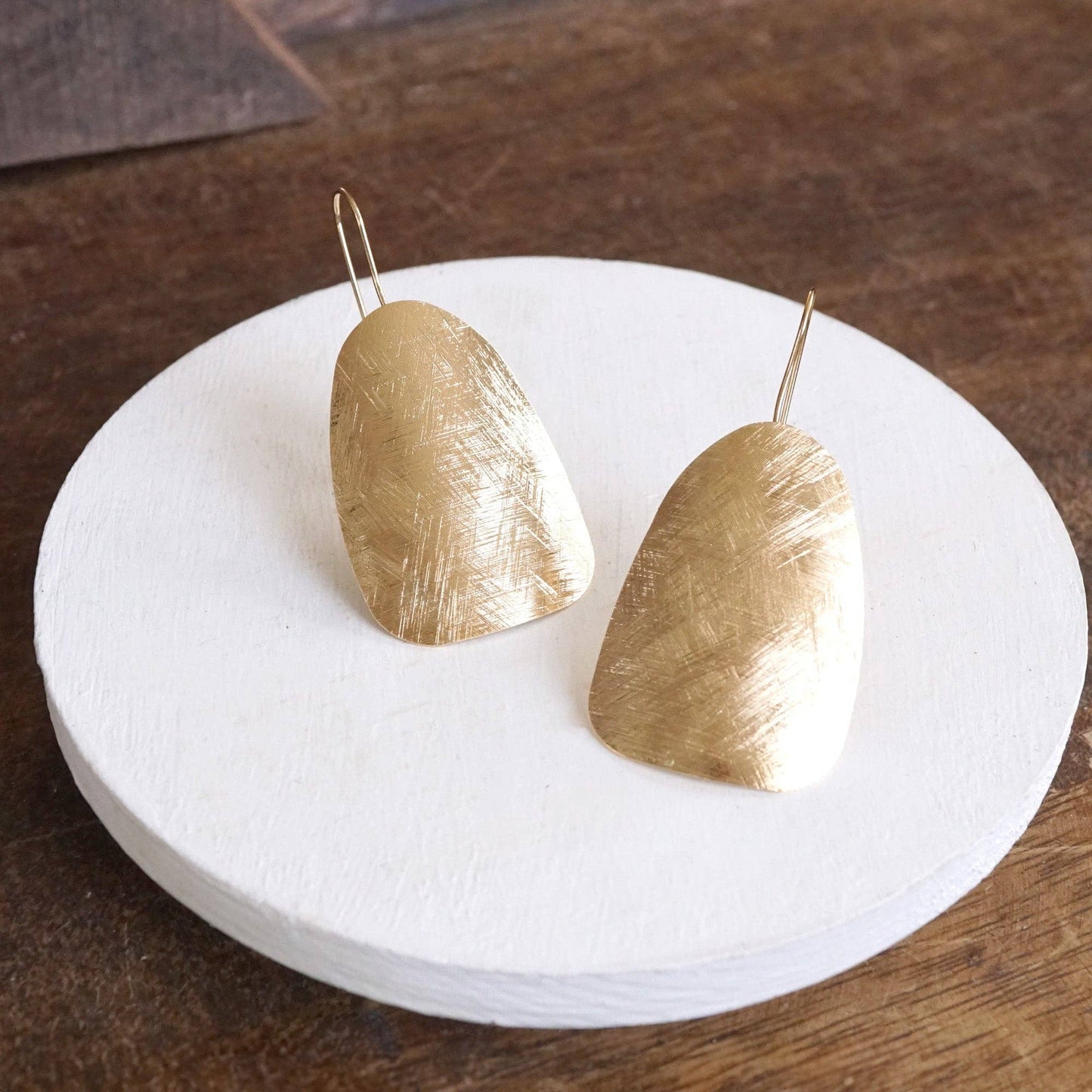 Minimal statement earrings - silver gold