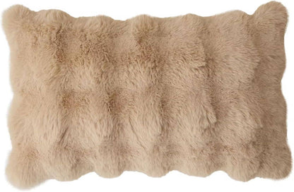 Elegant Faux Fur Throw Pillow