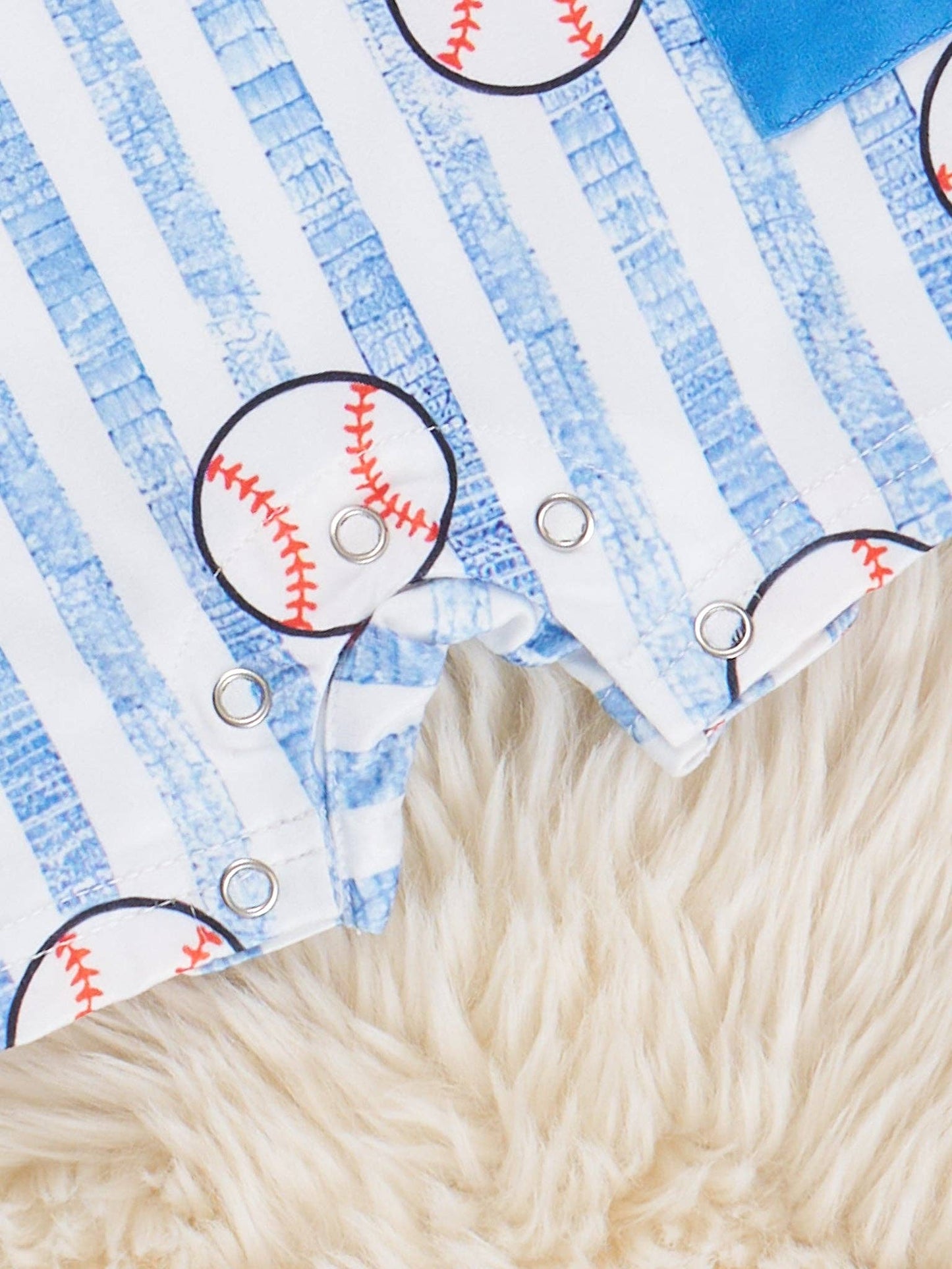 Blue Striped Baseball Johnny