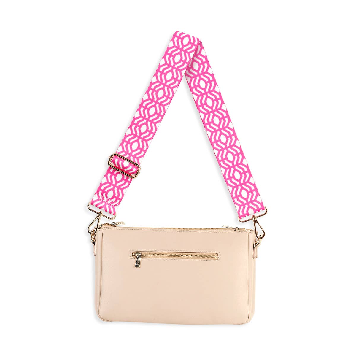 Tan Hadley Purse with Accent Crossbody Strap